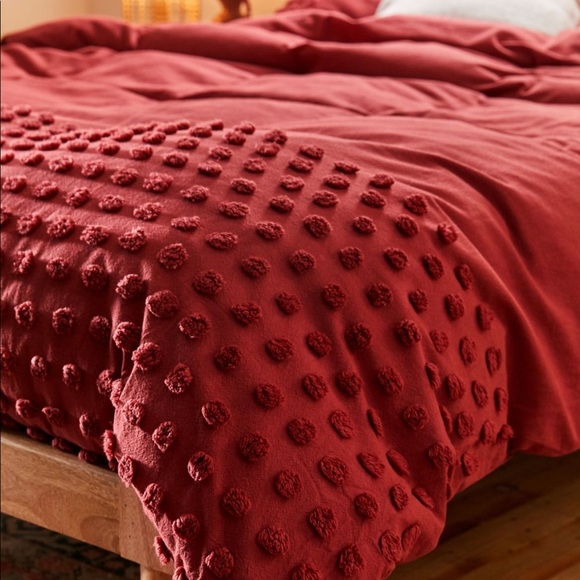 Tufted Dot Duvet Cover Twin XL New - Picture 3 of 8